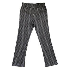 Crosby Straight Cut Stretchable Pants with Houndstooth Pattern | Size Large
